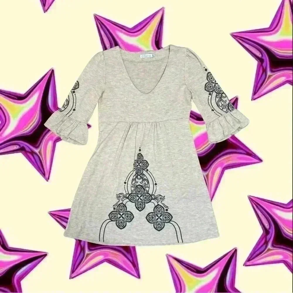 Y2K OB2-12 Bell Sleeve Dress Size Medium